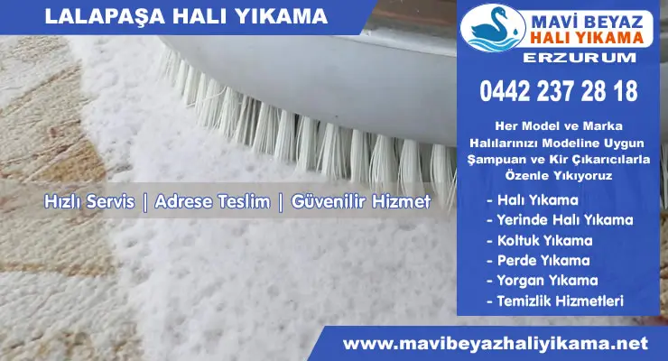 Lalapaşa halı yıkama servisi 7/24 saat halı temizliği için çalışır